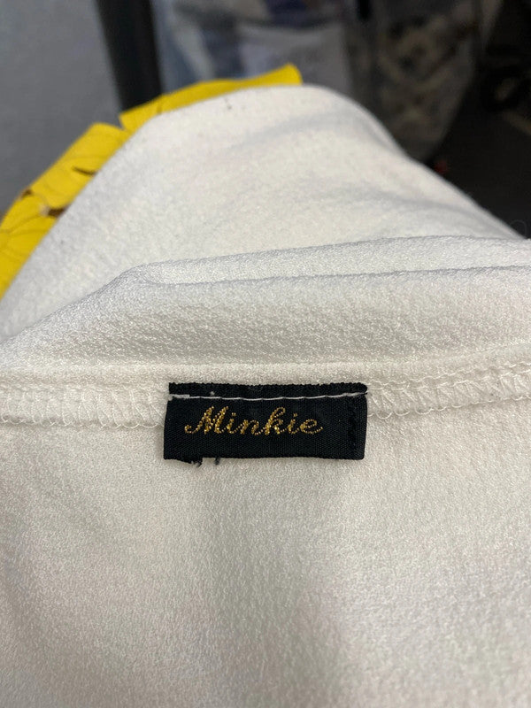 Fab Y2K Vintage oversized T shirt by Minkie cut out sleeves NS003