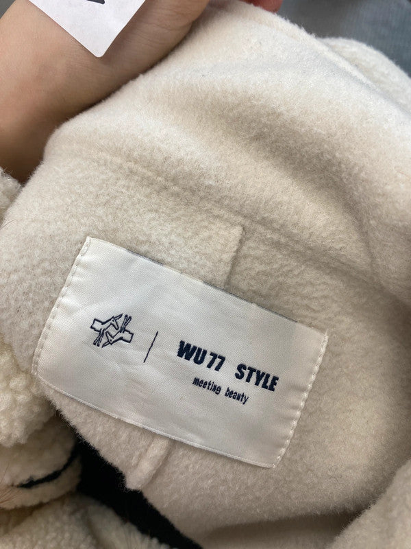 Stunning beige Shien Wu77 style trench jacket UK M ZM001