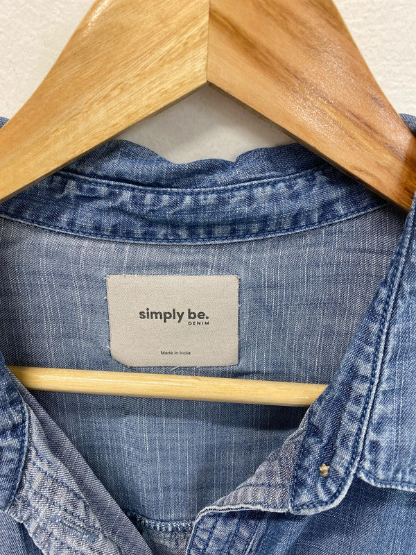 Simply Be Stylish Denim Shirt UK 18 RM002