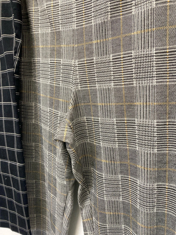 Fabulous duo of checked H&M slim fit trousers Uk16 W34 #26 KM003