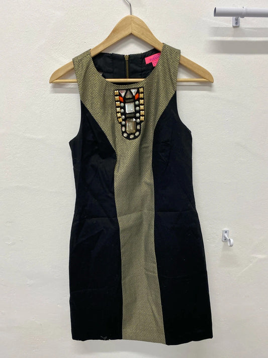 Fabulous Monsoon Fusion embellished retro dress Uk8 AG006