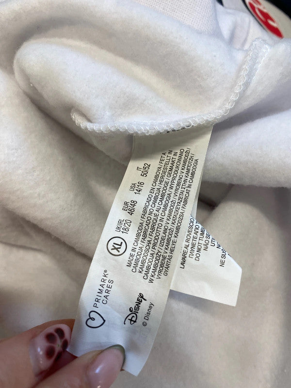Fabulous Primark Mickey Mouse printed white jumper XL KM005
