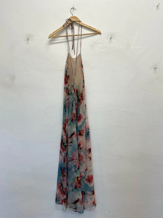 Zara Gorgeous Floral Boho Strappy Maxi Dress Size KN003