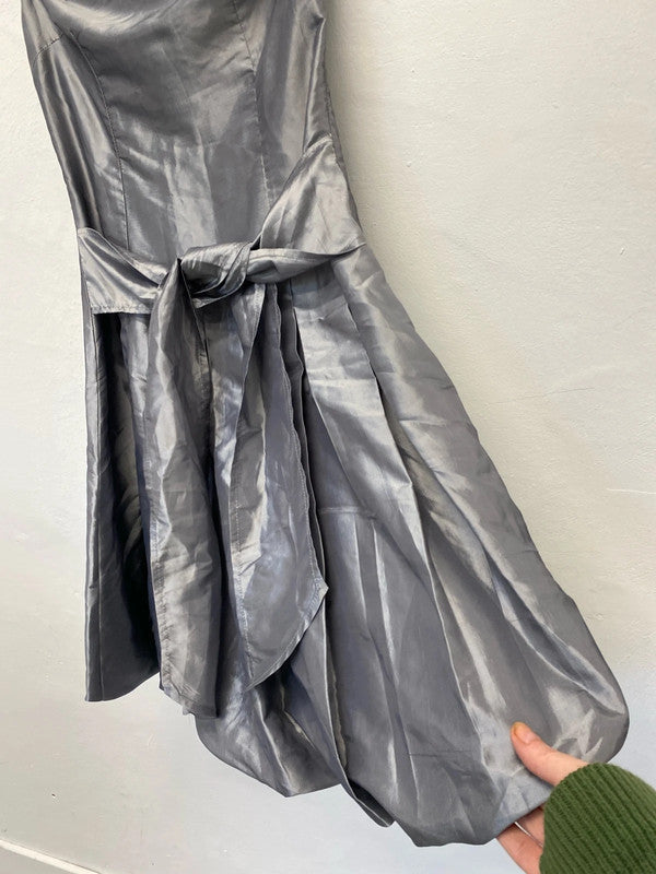 Fabulous CYL silver puff ball dress 1980’s vibe UkM LL003