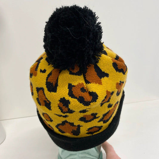 Fabulous NFL Raiders Leopard Print knit bobble hat JR001