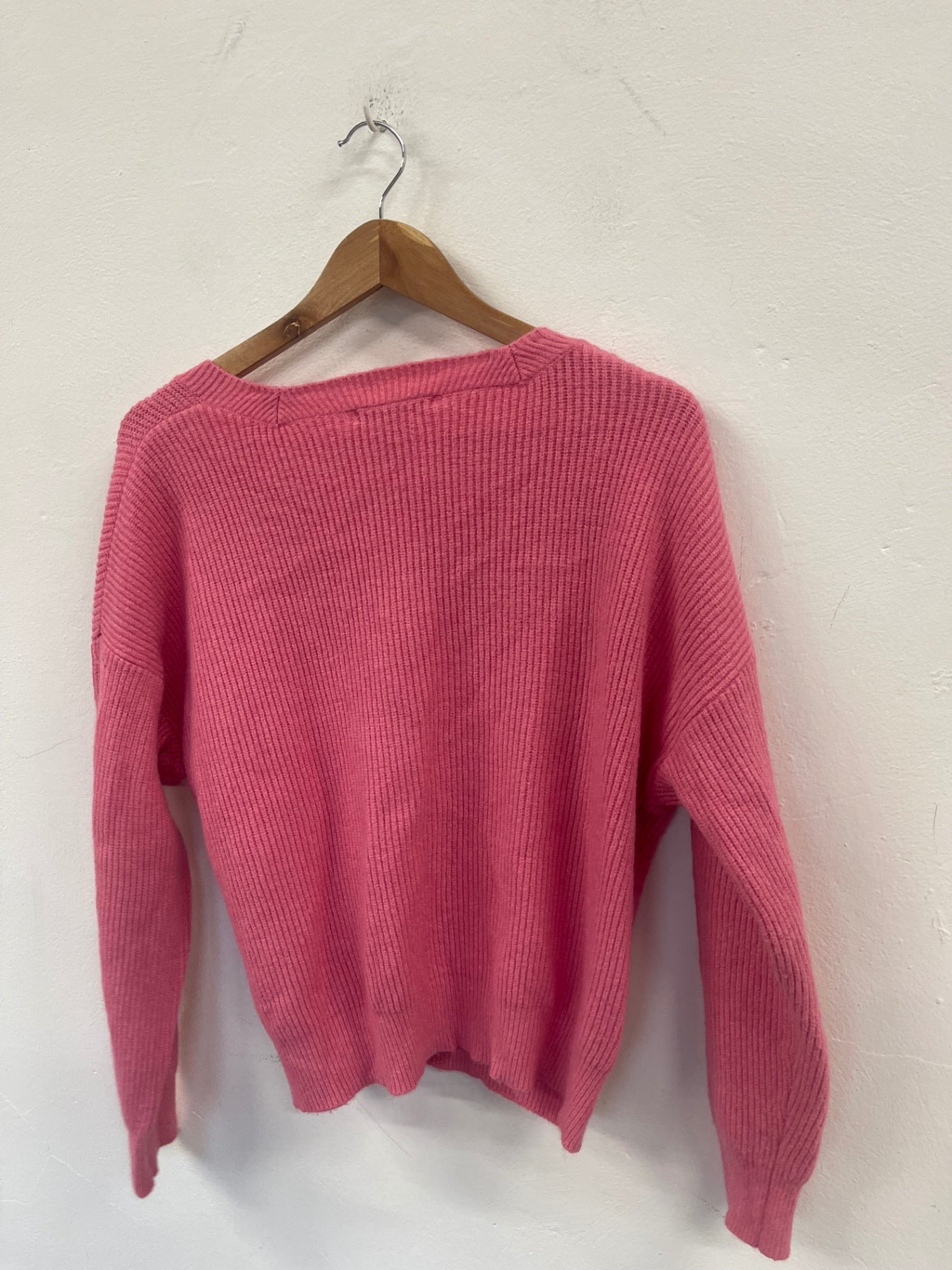 Fabulous Oliver Bonas ribbed Sweater Uk10 Pink cosy KC528