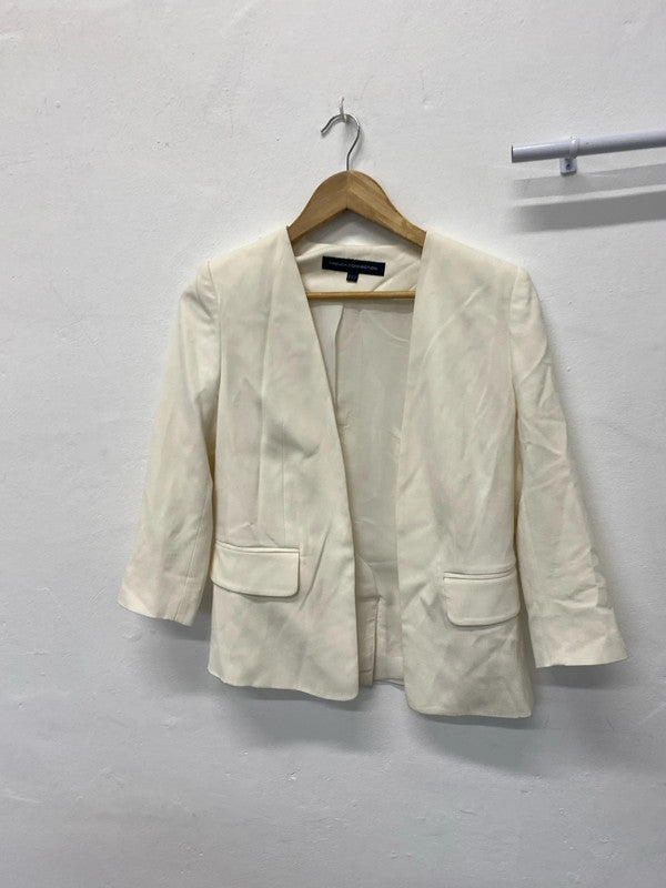 Fab classic French Connection cream open front uk6 KM004