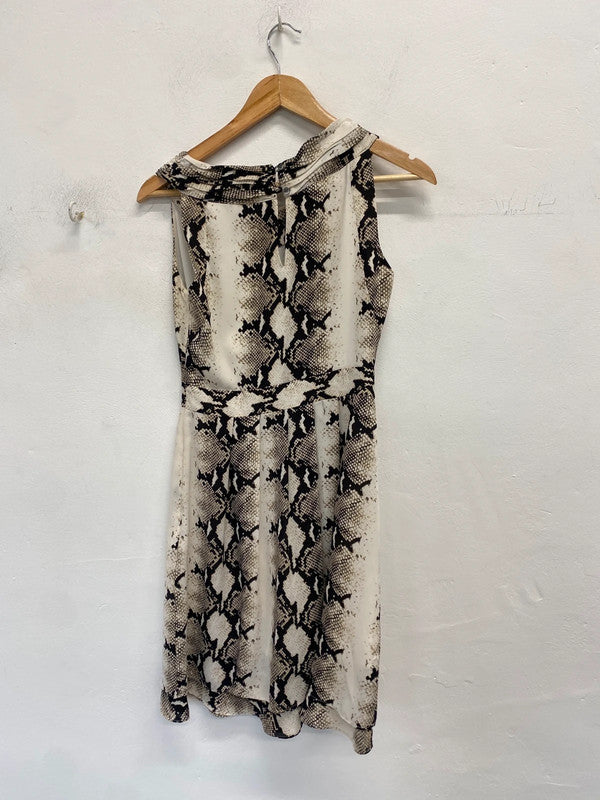 Lovely reiss snakeprint midi dress UK 8 SD002