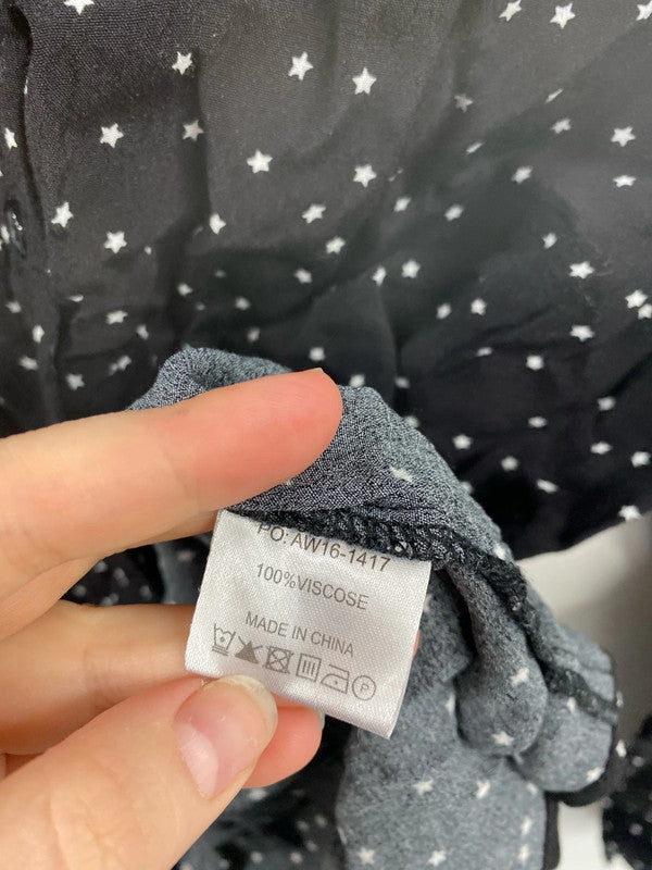 Hush Fabulous Black & White Starry Shirt UK 8 SN002