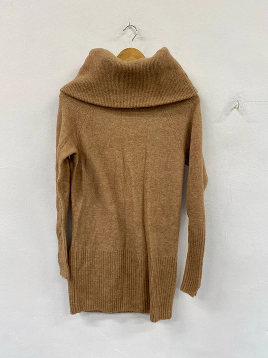 Stylish River Island knitted jumper dress uk 6 KM004