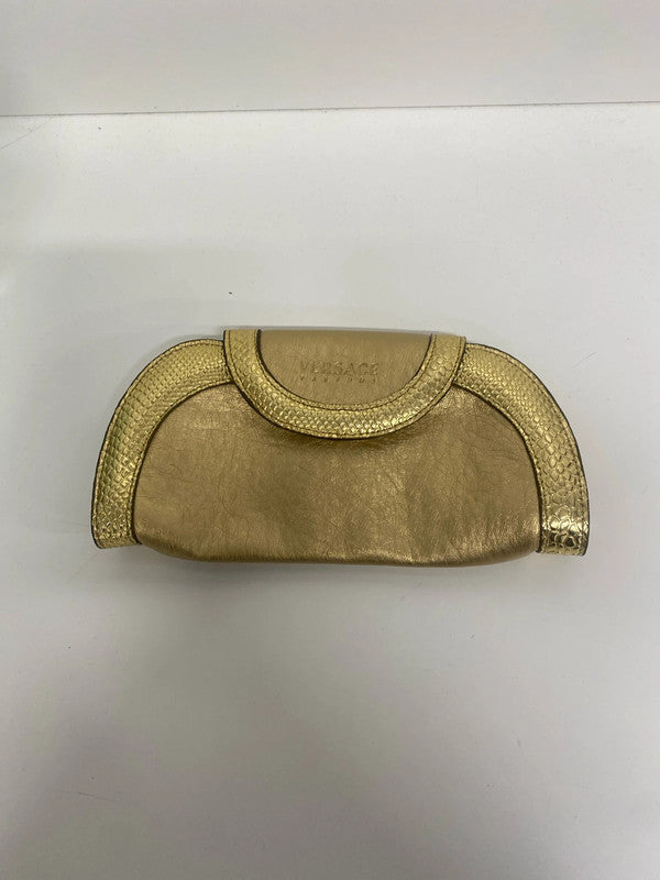 Fabulous Vintage Y2K Versace parfum gold clutch bag GM143