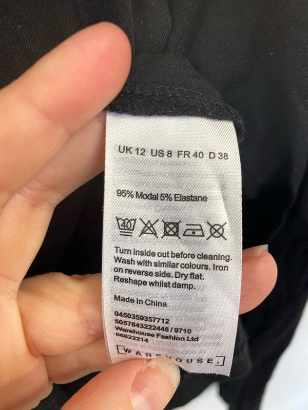 Oasis & Warehouse Chic Black Turtlenecks Duo Size M-L #22 LN001