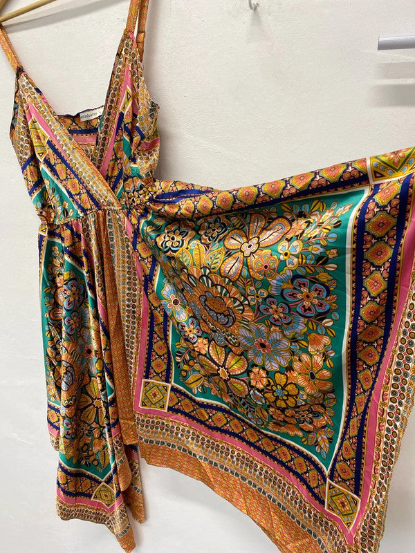 Fabulous Indian vibes summer gypsy boho dress UkL KN003