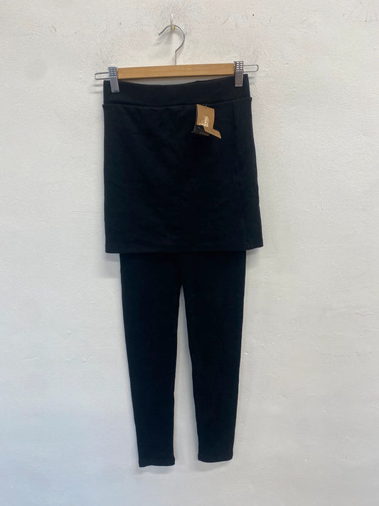 Stunning ililily black skirt legging UK M LW005