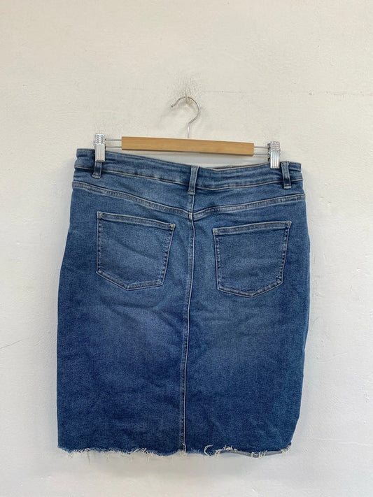 Next Trendy Denim Pencil Skirt UK 14 MD002