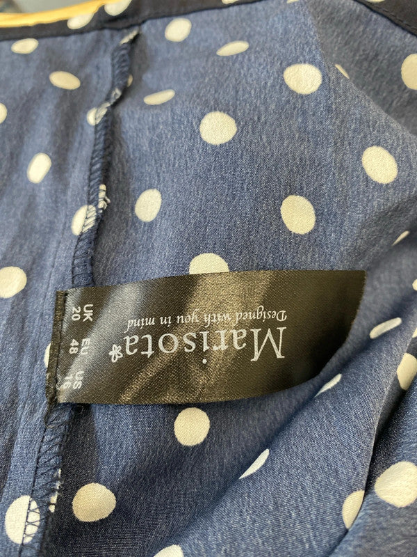 Fabulous Spotty tunic navy & White from Marisota Uk20 IM001