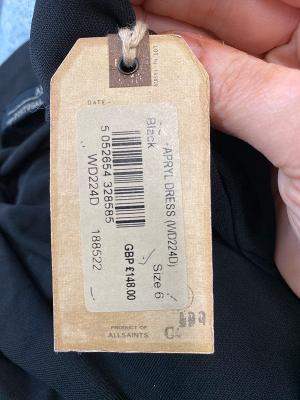 Fabulous Apryl Dress UK6 black asymmetric dress SD002