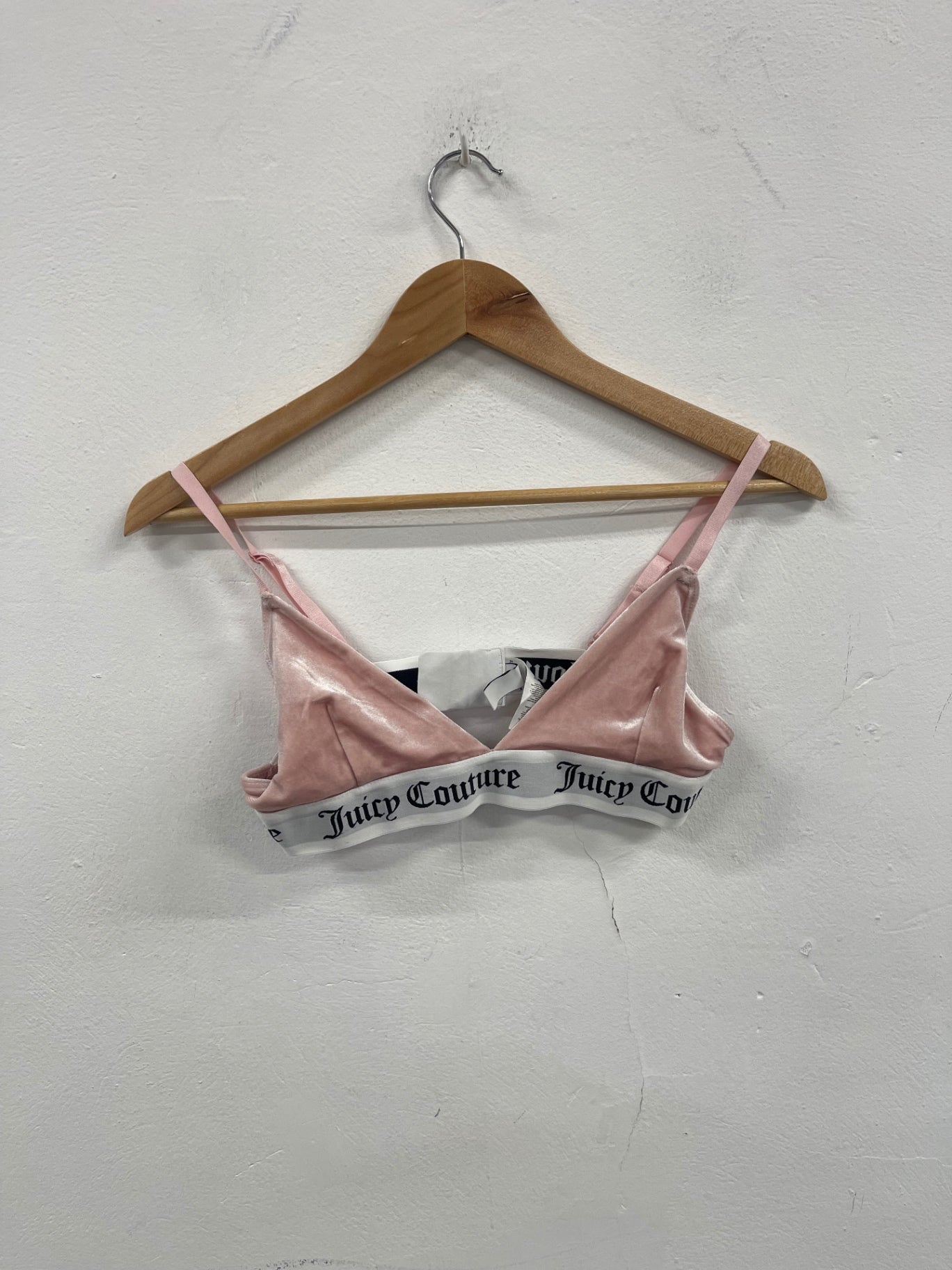Fabulous Juicy Couture rose velour Bra UkM Pink Y2K SA514