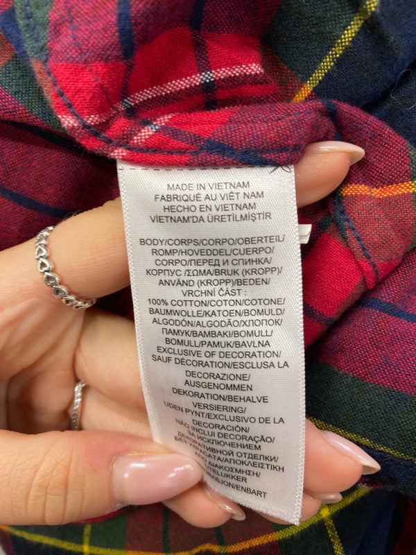 Lovely girls children Ralph Lauren tartan red dress UK age 12 AG006