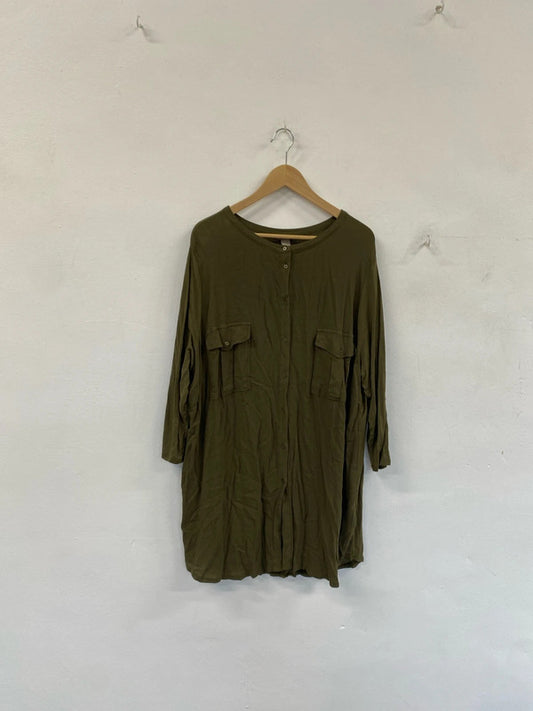 Fabulous boohoo button up dress uk 18 NC001