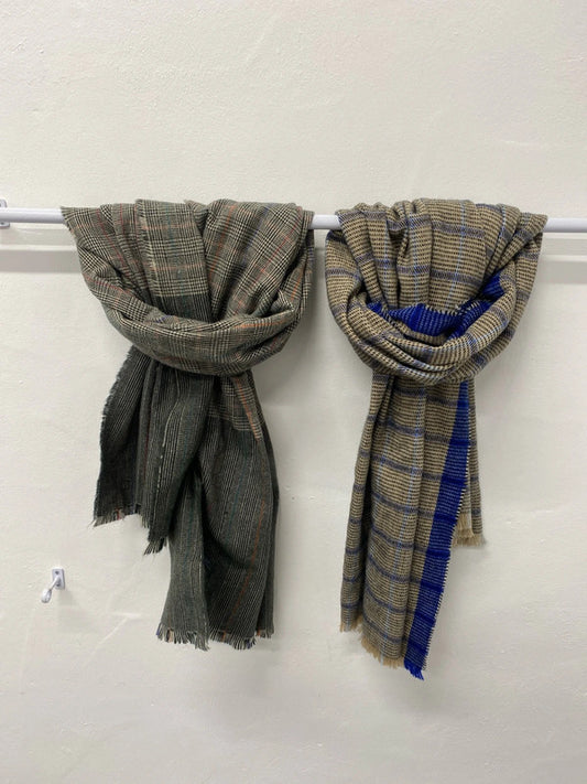 Huge check scarves Prince of Wales cosy classic LC