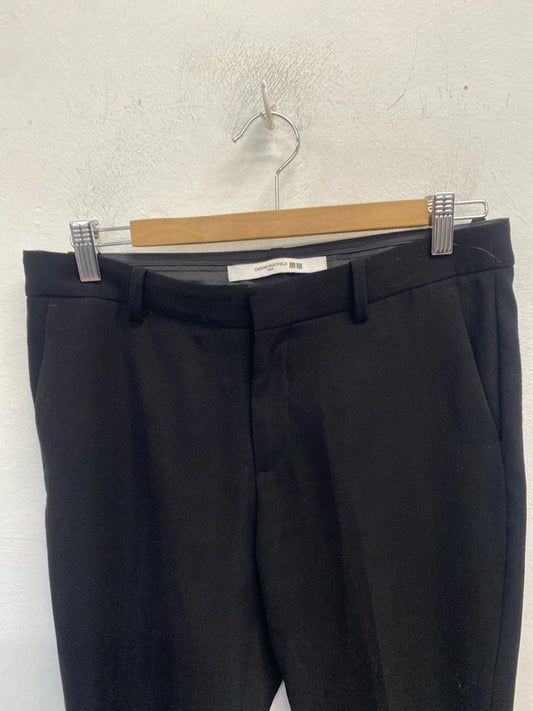 Lovely Uniqlo cairne roitfeld black trousers UK 8 LH002