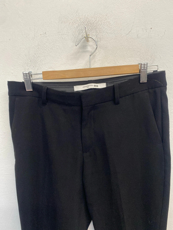 Lovely Uniqlo cairne roitfeld black trousers UK 8 LH002