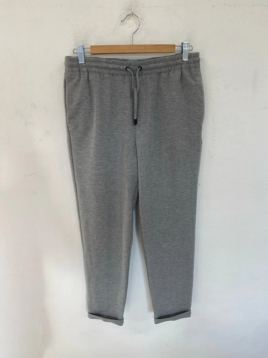 Great pair of Zara casual smart trousers light grey M LL003