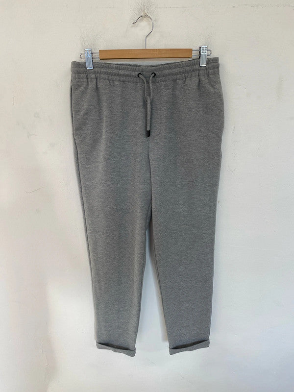 Great pair of Zara casual smart trousers light grey M LL003