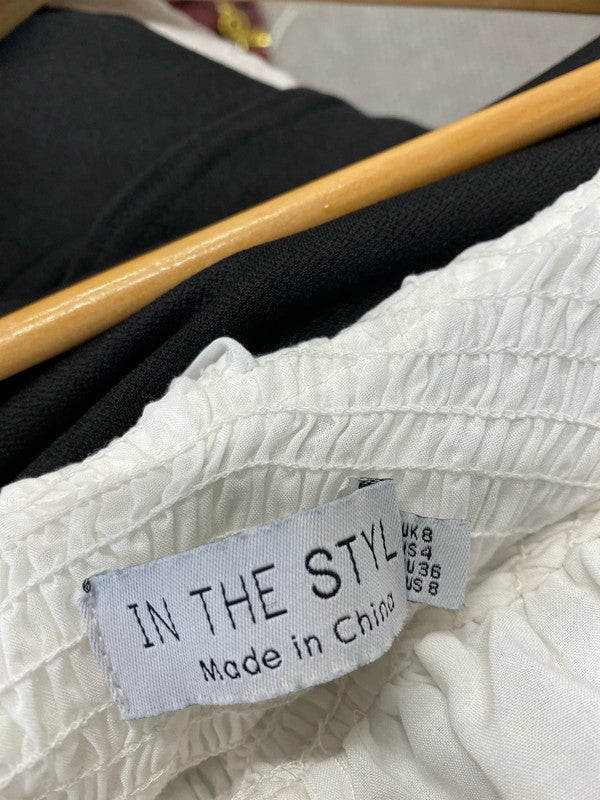 Fabulous Duo of summer bodysuits Bardot gypsy vibes Uk8!In the style #20 LK009