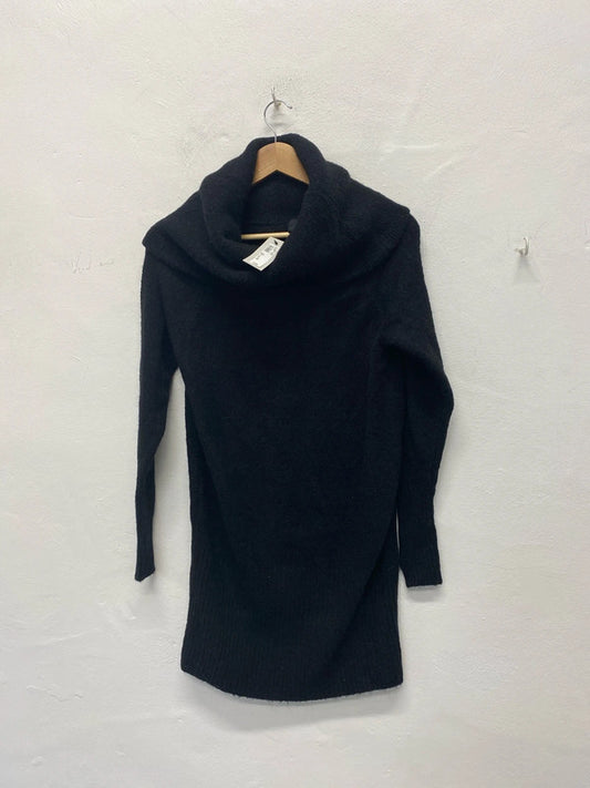 Stunning New funnel neck jumper dress UK6 super cosy KM004