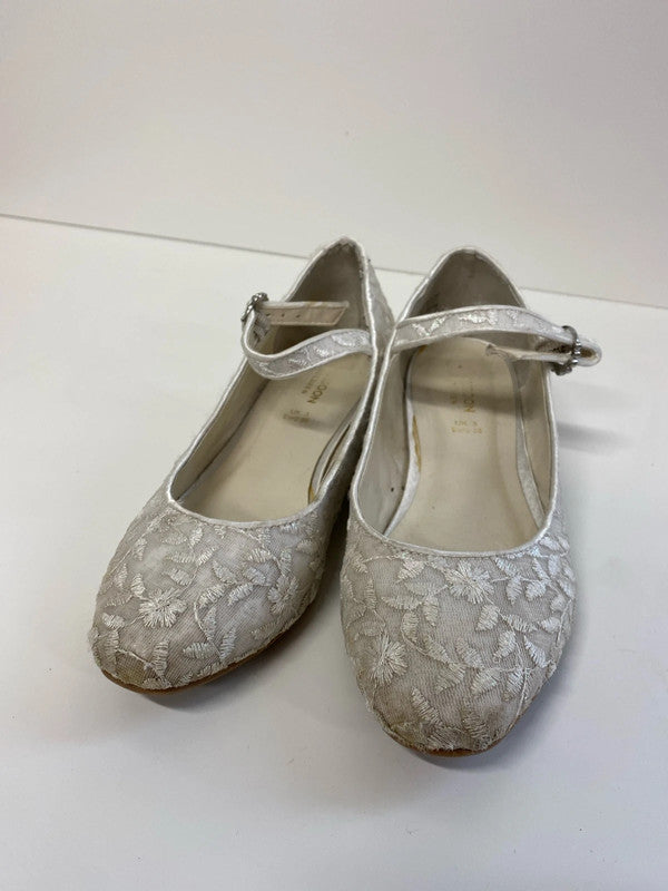 Fabulous Monsoon Cream embellished Shoes bridesmaid Uk3 JS004