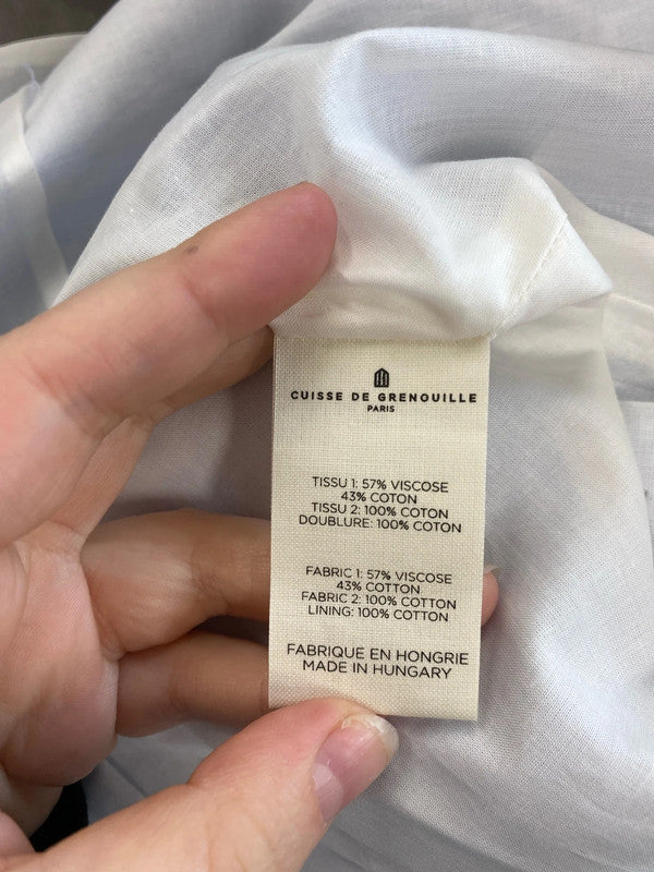 Cuisse De Grenouille Stylish Light Blue Summer Dress UK 10 JB003