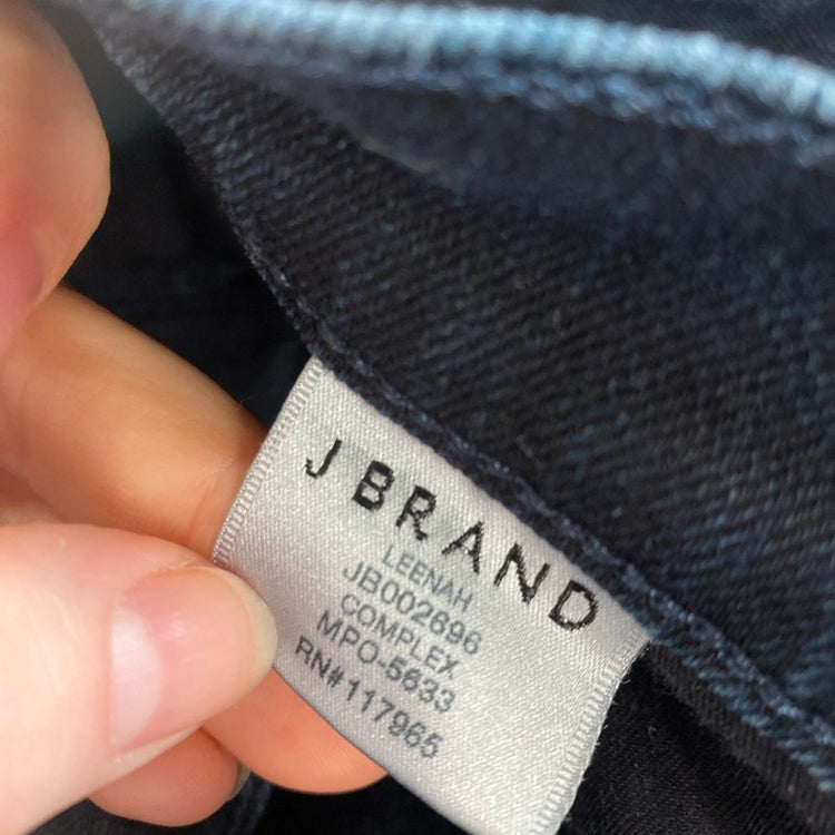 J Brand Leenah Navy Distressed Skinny Jeans 31W KN003