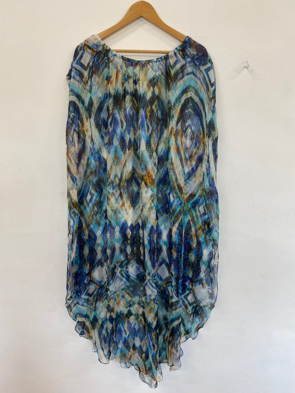 Boho Les Neo Bourgeoises Artsy Kaftan Sheer Maxi Dress One Size NR001