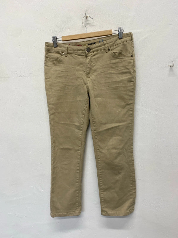 Fabulous White Stuff Pale rope jeans Uk12 L25.5 ( inside) SR006