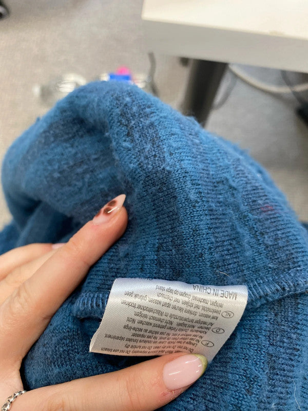 Fabulous craghoppers blue fleece jumper 1/4 zip UK 14 SG090