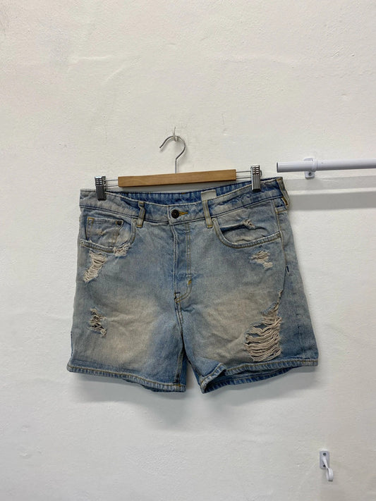 Fabulous H&M distressed denim shorts Uk10 boyfriend shorts JB001