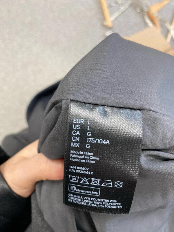 Lovely H&m dark grey double breasted blazer UK L KM003