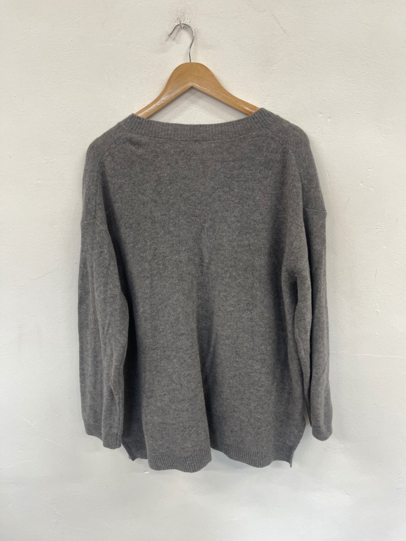 Stunning MASAI Sweater front pockets  Dress UkM Grey Super soft SO560