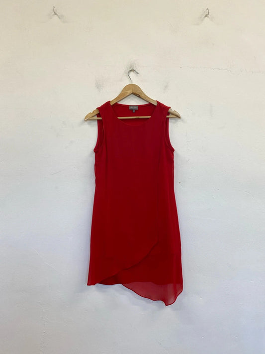 Phase Eight Stylish Red Asymmetric Tunic UK 10 WLH01
