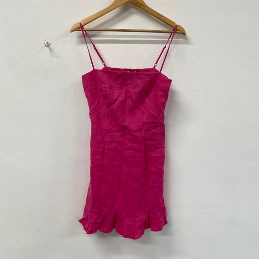 & Other Stories Cami Pink Linen Mini Dress NWT UK 12 KS002