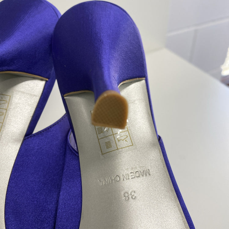 Monsoon Purple  Shoes/Heels & Clutch Bag. Special Occasions/Weddings UK5 LW005