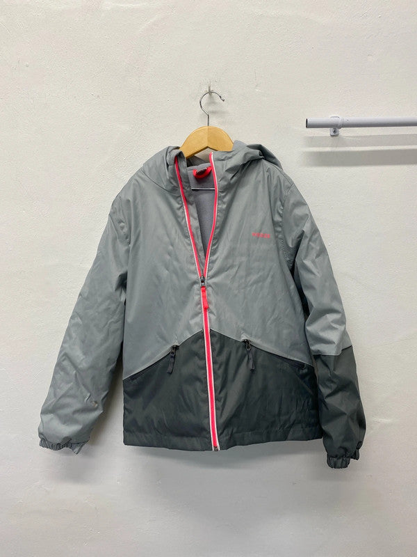 Fabulous girls Wedze winter coat age 12 grey & pink JB001