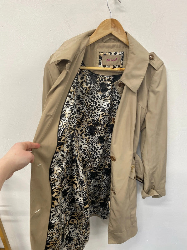 Per Una Chic Beige Trench Coat UK 14 KS003