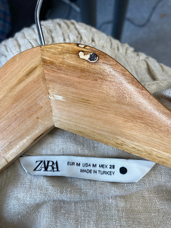 Fabulous hessian cotton linen boho dress UkM JB001