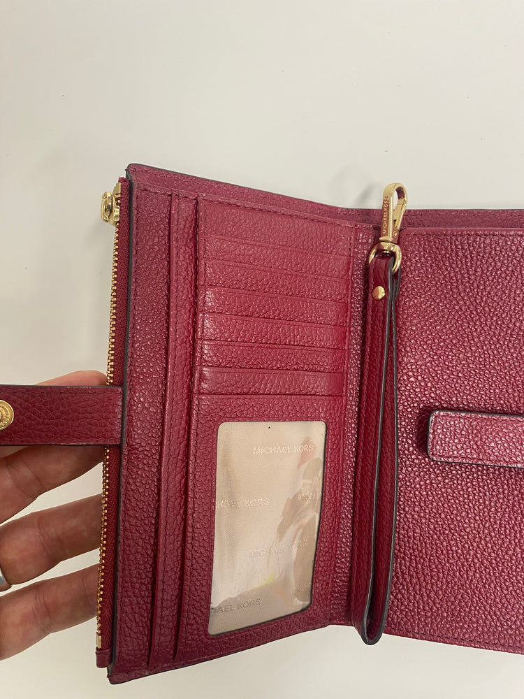 Michael Kors Adele leather smartphone leather wallet burgundy EW004
