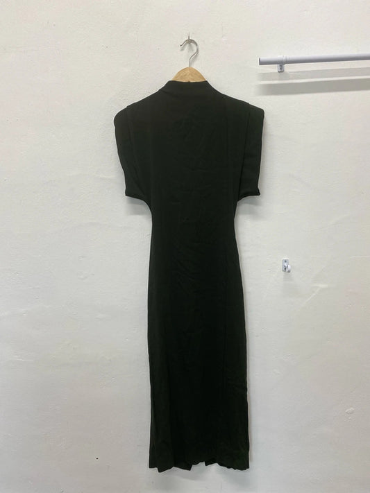 Fabulous Khaki Dark green military style zara dress UkXS SD002