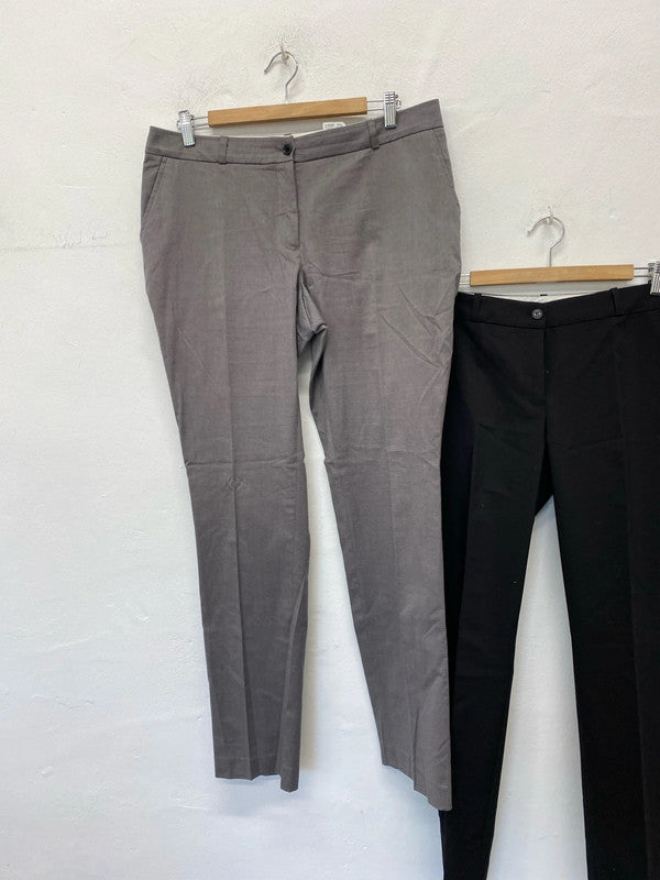 Fabullus Duo of Smart Formal trousers work or events Uk14  #32 KM003