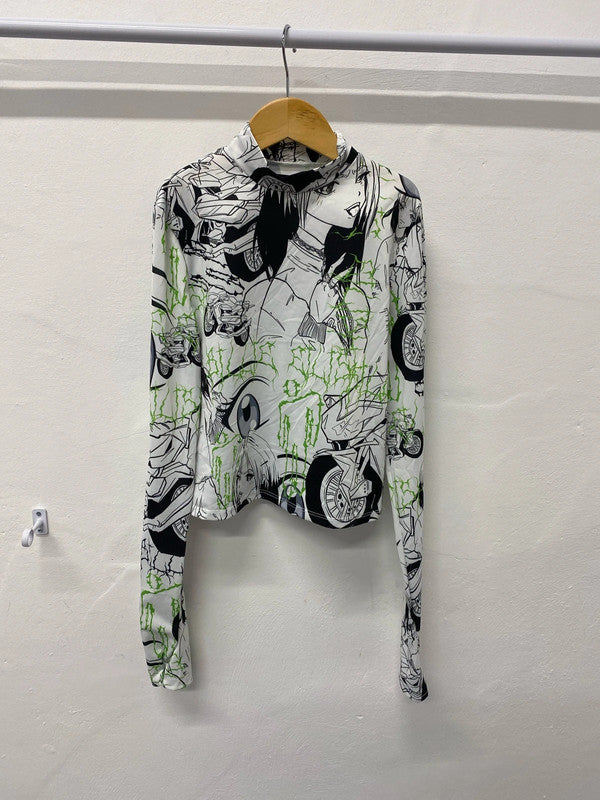 Fabulous Bershka BillieEilish cropped top UkS JS004